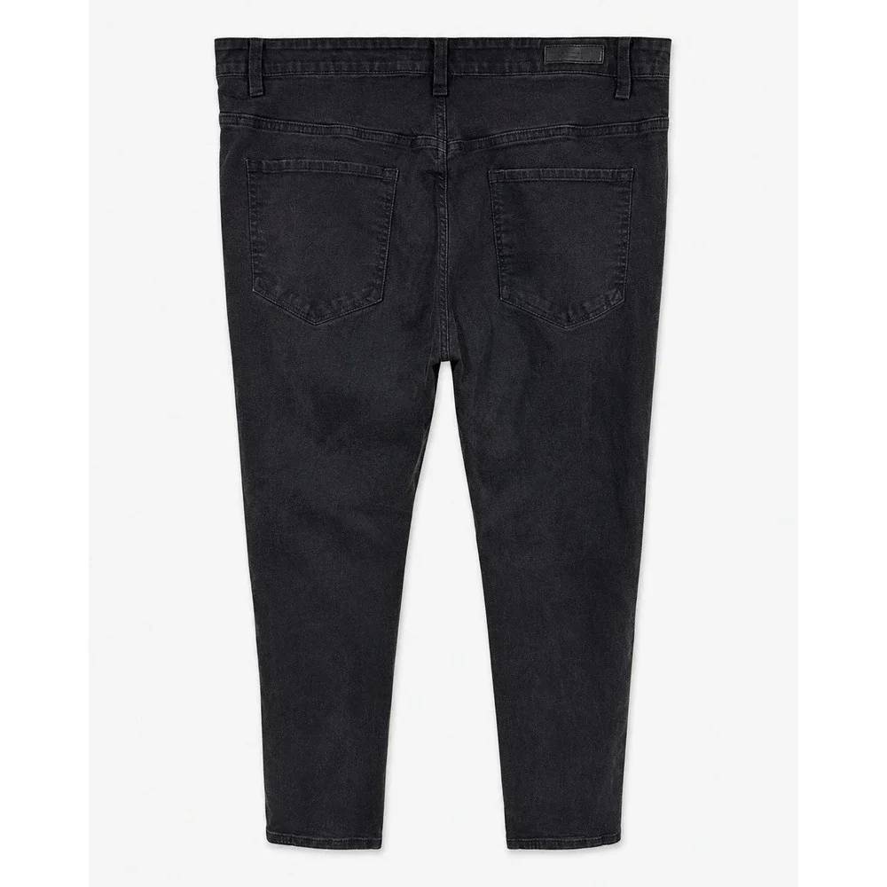 Kenneth Cole New York Mens Tapered Fit Jeans Washed Black 40x32 Denim Pants